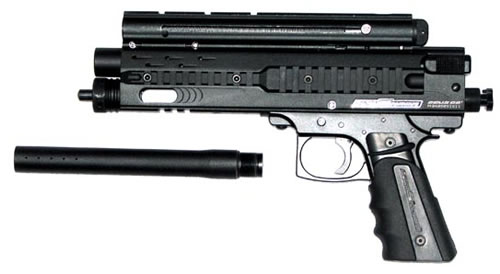 Paintball Marker Pistol War Sensor Zeus G-2 -Black 